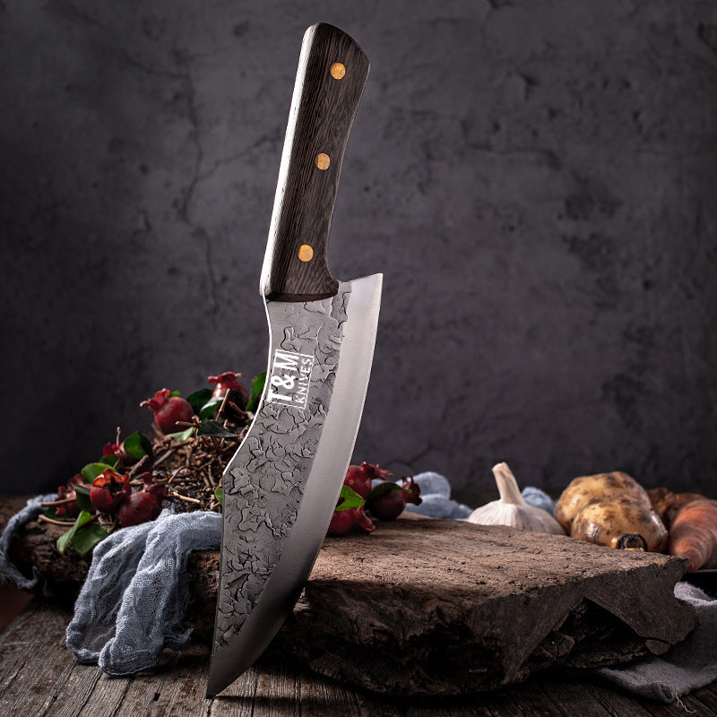 Wedstrijd na school Trein T&M Knives® - Japans Keukenmes Thyres - Gehamerd Staal