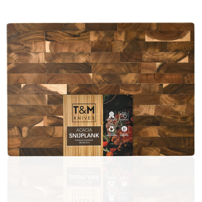 T&amp;M Knives Akazien-Premium-Schneidebrett aus Holz