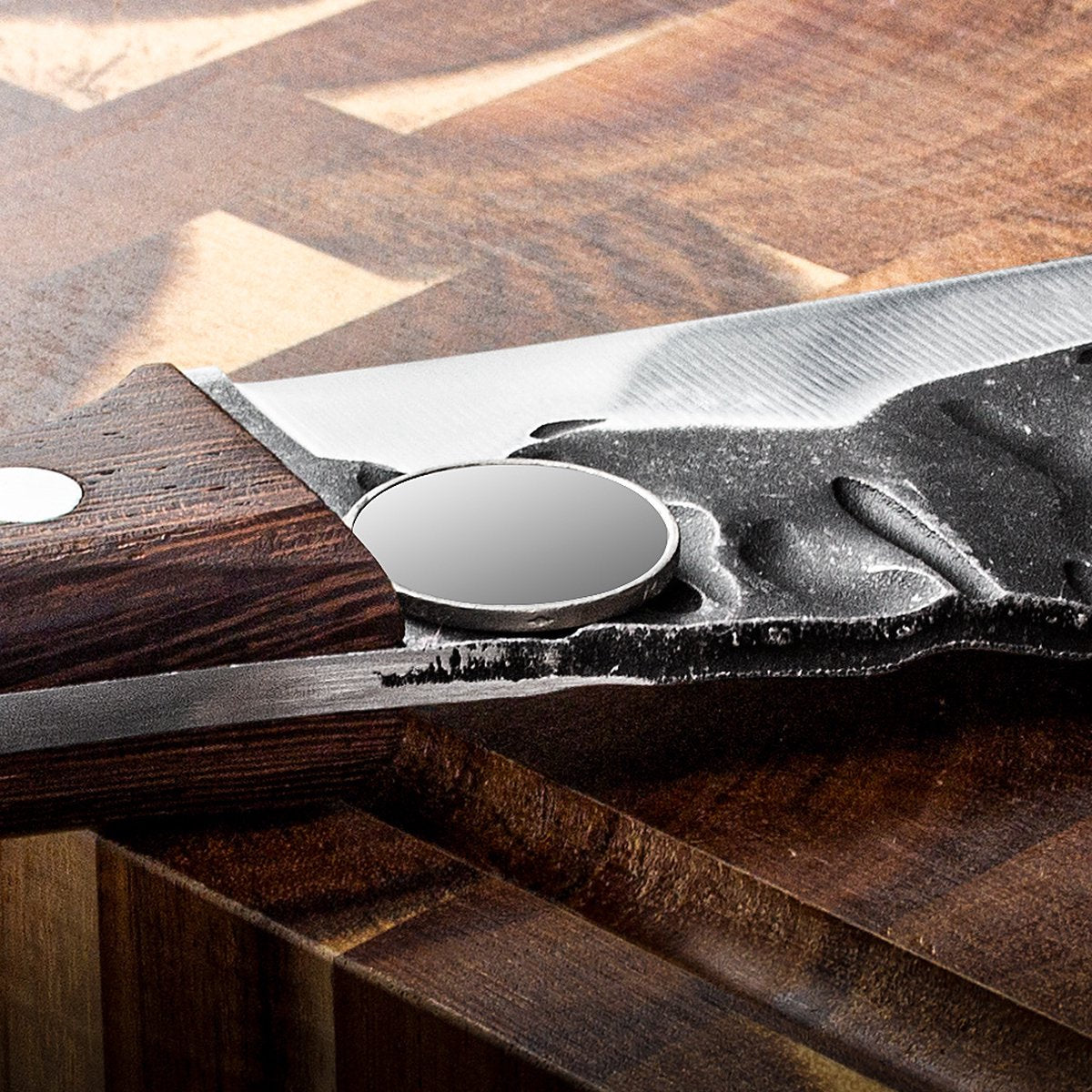 T&amp;M Knives® – Kochmesser aus gehämmertem Stahl