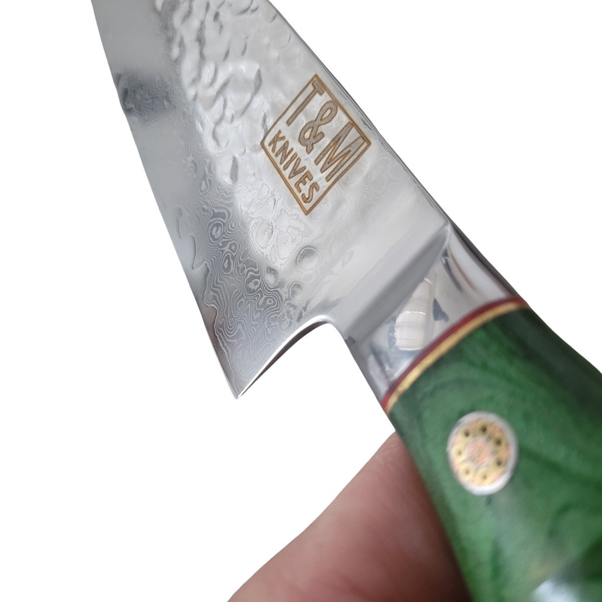 T&amp;M Knives® - Damastmesser Kiritsuke und Nakiri-Perlmutt