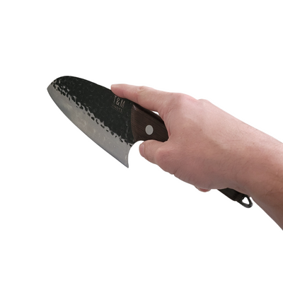 T&amp;M Knives® - Hackmesser Viggos - Premium-Kochmesser aus gehämmertem Stahl 32 cm
